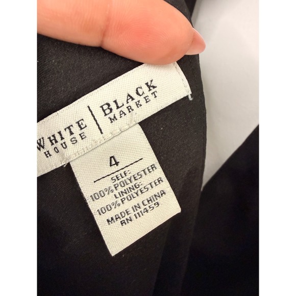 White House Black Market Dress Floral Halter Midi Dress Button Dainty Size 4 - Picture 6 of 11